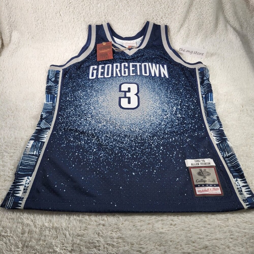 Mitchell & Ness Allen Iverson Georgetown 1995-96 College Vault Jersey Sz Medium